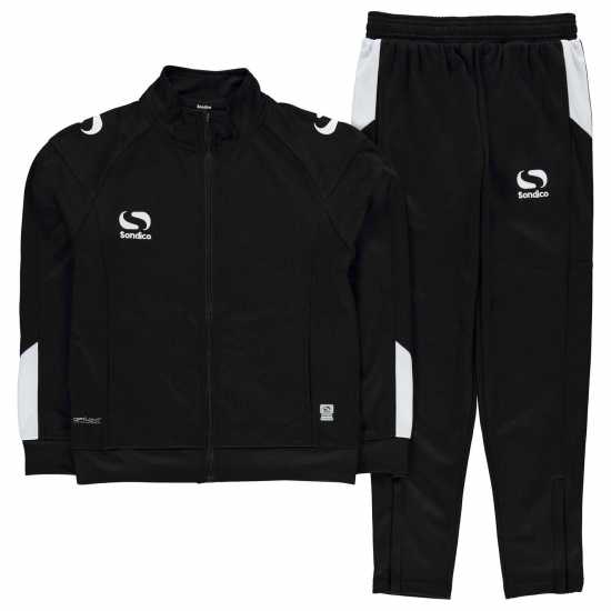 Детски спортни екипи Sondico Strike Tracksuit Черно/Бяло Sondico Strike Tracksuit Черно/Бяло Детски спортни екипи