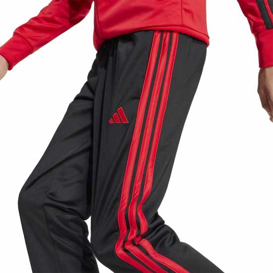 Adidas 3-Stripes Zip Tracksuit Рубинено/Черно Adidas 3-Stripes Zip Tracksuit