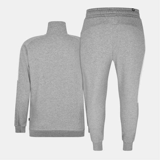 Мъжки спортни екипи в две части Puma Мъжки Спортен Екип Clean Fleece Tracksuit Mens Сиво/Бяло Puma Мъжки Спортен Екип Clean Fleece Tracksuit Mens Сиво/Бяло Мъжки спортни екипи в две части