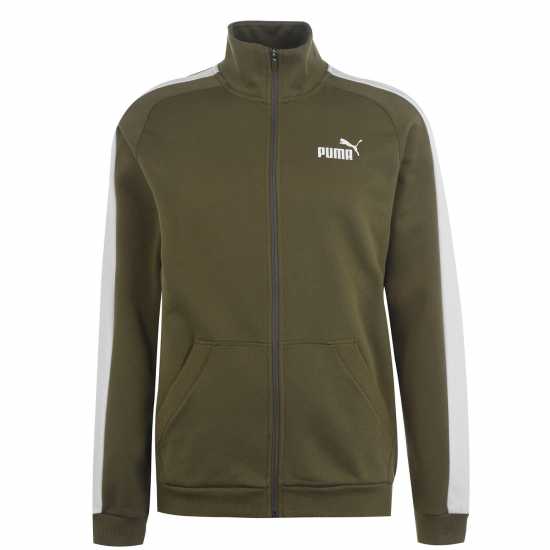 Мъжки спортни екипи в две части Puma Мъжки Спортен Екип Clean Fleece Tracksuit Mens Олива/Бяло Puma Мъжки Спортен Екип Clean Fleece Tracksuit Mens Олива/Бяло Мъжки спортни екипи в две части