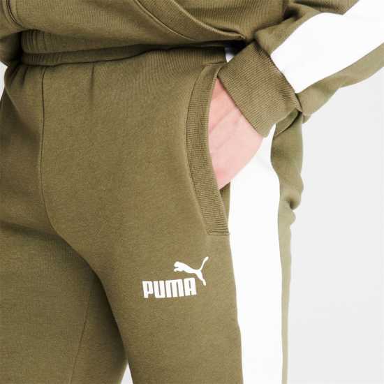 Мъжки спортни екипи в две части Puma Мъжки Спортен Екип Clean Fleece Tracksuit Mens Олива/Бяло Puma Мъжки Спортен Екип Clean Fleece Tracksuit Mens Олива/Бяло Мъжки спортни екипи в две части