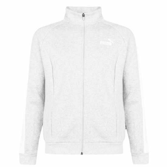 Puma Мъжки Спортен Екип Clean Fleece Tracksuit Mens Castlerock/Wht Мъжки спортни екипи в две части