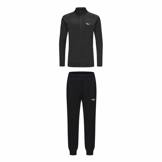 Everlast 1/4 Z Tsuit Juniors Grey Black Everlast 1/4 Z Tsuit Juniors Grey Black