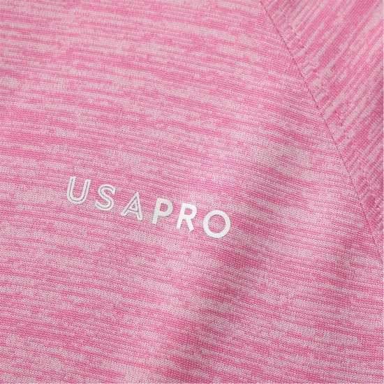 Usa Pro 1/4 Tracksuit Juniors Black/Pink 