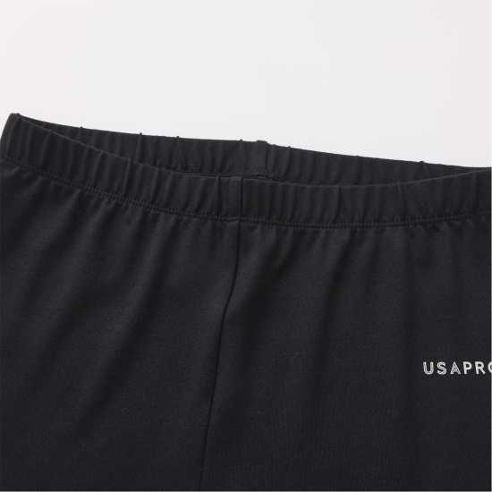 Usa Pro 1/4 Tracksuit Juniors Black/Pink 