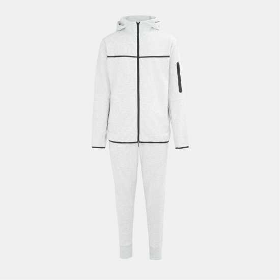 Lonsdale Мъжки Спортен Екип Track Suit Mens Light Grey Lonsdale Мъжки Спортен Екип Track Suit Mens Light Grey
