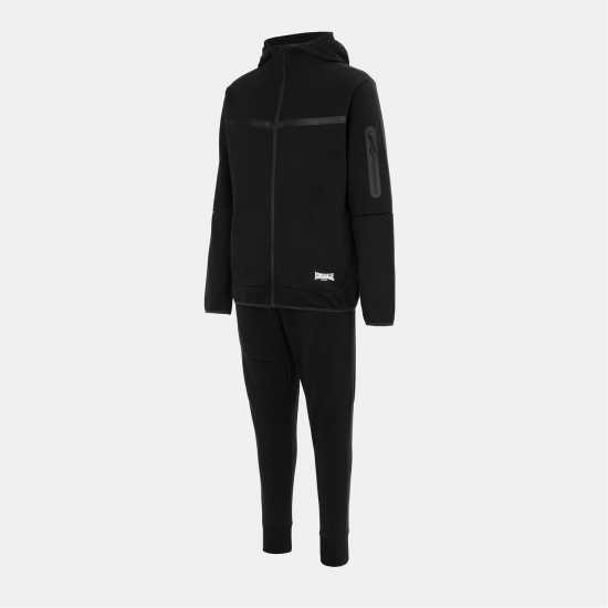 Lonsdale Мъжки Спортен Екип Track Suit Mens Black Lonsdale Мъжки Спортен Екип Track Suit Mens Black