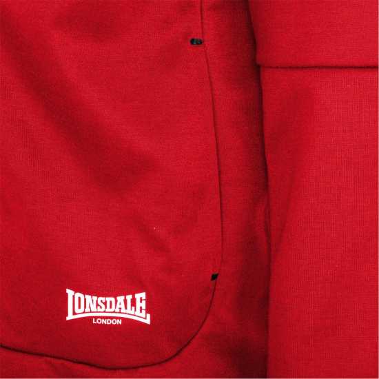 Lonsdale Мъжки Спортен Екип Track Suit Mens Red Lonsdale Мъжки Спортен Екип Track Suit Mens Red