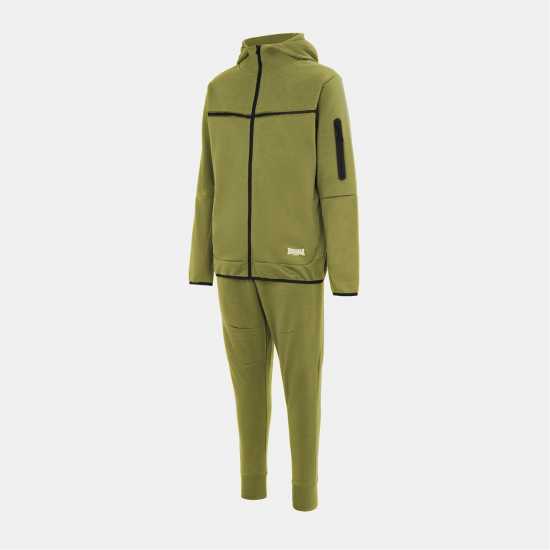 Lonsdale Мъжки Спортен Екип Track Suit Mens Olive Lonsdale Мъжки Спортен Екип Track Suit Mens Olive