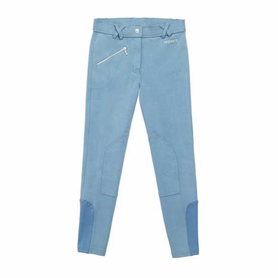 Requisite Euro Seat Breeches Juniors Светло синьо Дълги и къси бричове за езда