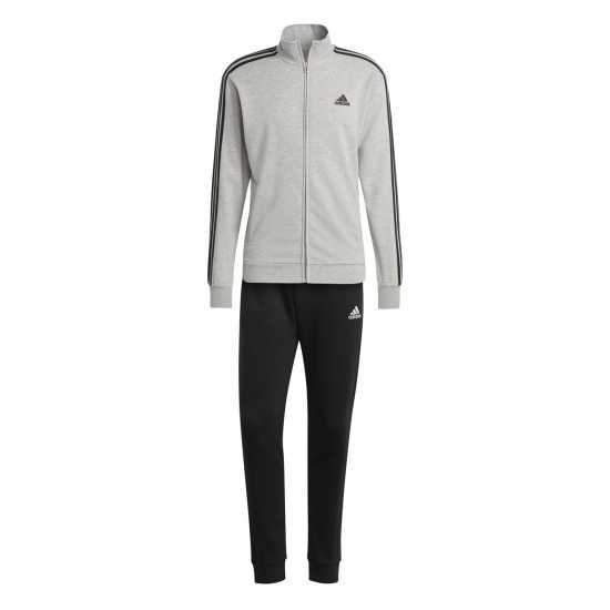 Adidas Мъжки Спортен Екип Basic 3-Stripes French Terry Tracksuit Mens Adidas Мъжки Спортен Екип Basic 3-Stripes French Terry Tracksuit Mens