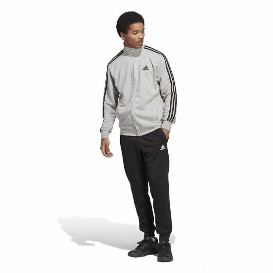 Adidas Мъжки Спортен Екип Basic 3-Stripes French Terry Tracksuit Mens Adidas Мъжки Спортен Екип Basic 3-Stripes French Terry Tracksuit Mens