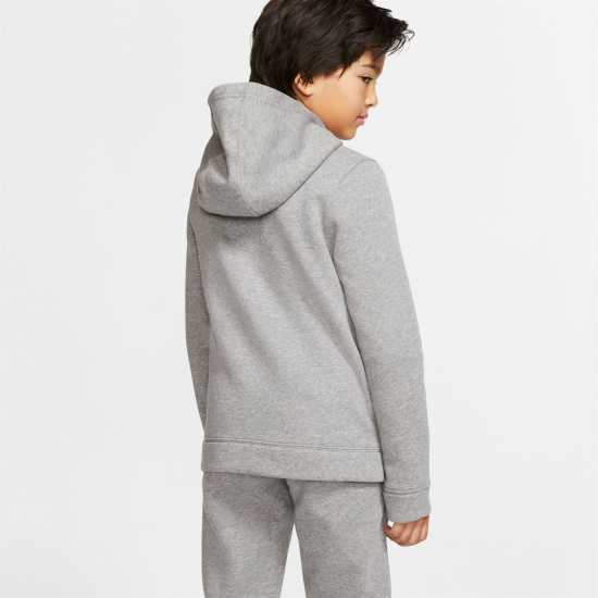 Nike Fleece Tracksuit Junior Boys Сиво/Бяло Детски спортни екипи