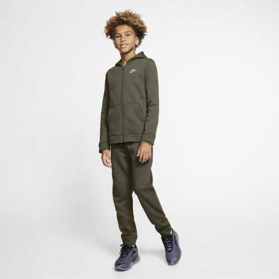 Детски спортни екипи Sale Nike Fleece Tracksuit Junior Boys Хаки/Бяло Sale Nike Fleece Tracksuit Junior Boys Хаки/Бяло Детски спортни екипи