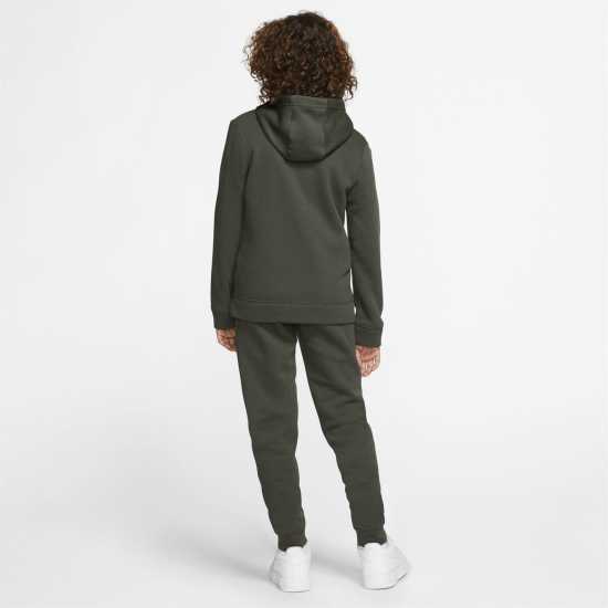 Детски спортни екипи Nike Fleece Tracksuit Junior Boys Khaki/White Nike Fleece Tracksuit Junior Boys Khaki/White Детски спортни екипи