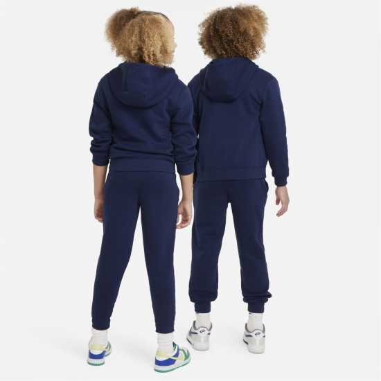 Nike Fleece Tracksuit Junior Boys Navy Детски спортни екипи