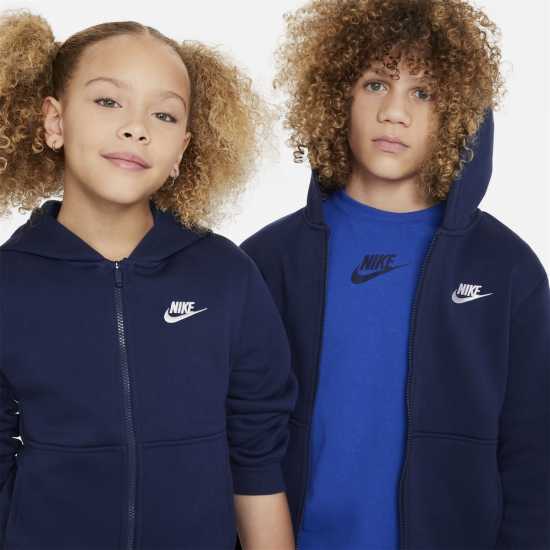 Nike Fleece Tracksuit Junior Boys Navy Детски спортни екипи