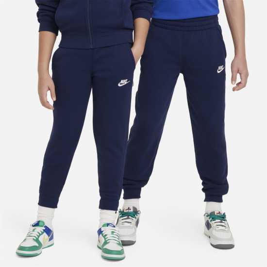 Nike Fleece Tracksuit Junior Boys Navy Детски спортни екипи