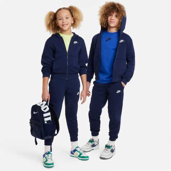 Nike Fleece Tracksuit Junior Boys Navy 