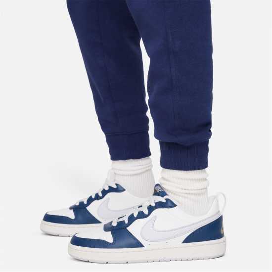 Nike Fleece Tracksuit Junior Boys Морско синьо/Бяло Детски спортни екипи