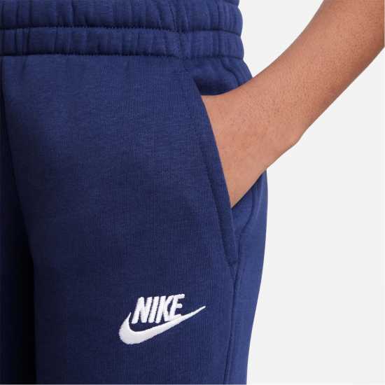 Nike Fleece Tracksuit Junior Boys Морско синьо/Бяло Детски спортни екипи