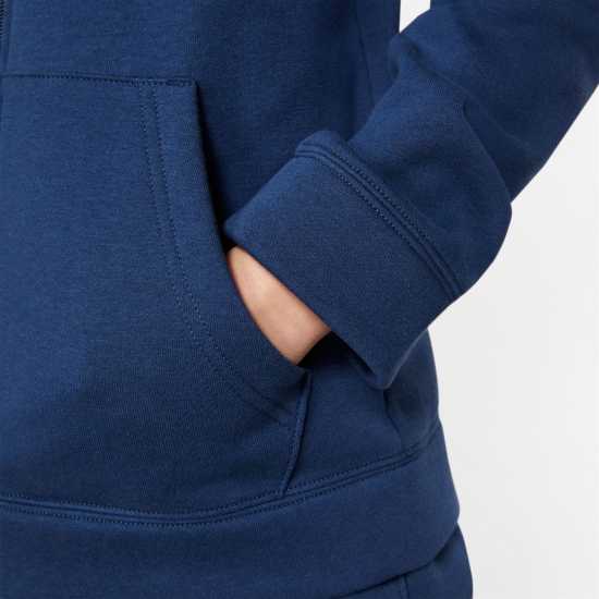 Nike Fleece Tracksuit Junior Boys Морско синьо/Бяло Детски спортни екипи