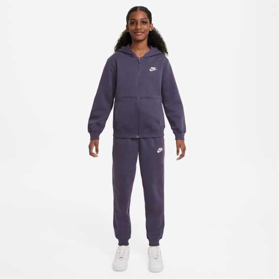 Nike Fleece Tracksuit Junior Boys Dark Raisin Детски спортни екипи