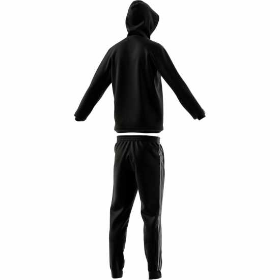 Adidas Мъжки Спортен Екип 3S Fleece Tracksuit Mens Черно/Сиво Мъжки спортни екипи в две части