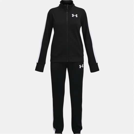 Детски спортни екипи Under Armour Armour UA Knit Tracksuit Girls' Черно Under Armour Armour UA Knit Tracksuit Girls' Черно Детски спортни екипи