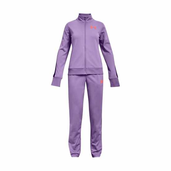 Under Armour Armour UA Knit Tracksuit Girls' Purple 