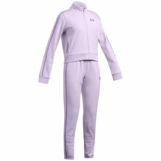Under Armour Armour UA Knit Tracksuit Girls' Purple 
