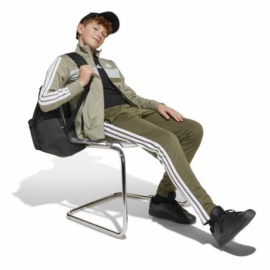 Adidas Essentials Tiberio Tracksuit Сиво / Черно Детски спортни екипи