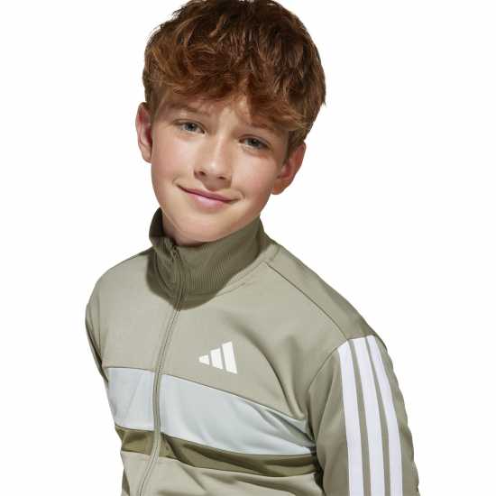 Adidas Essentials Tiberio Tracksuit Сиво / Черно Детски спортни екипи