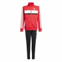 Adidas Essentials Tiberio Tracksuit Red/Black Детски спортни екипи