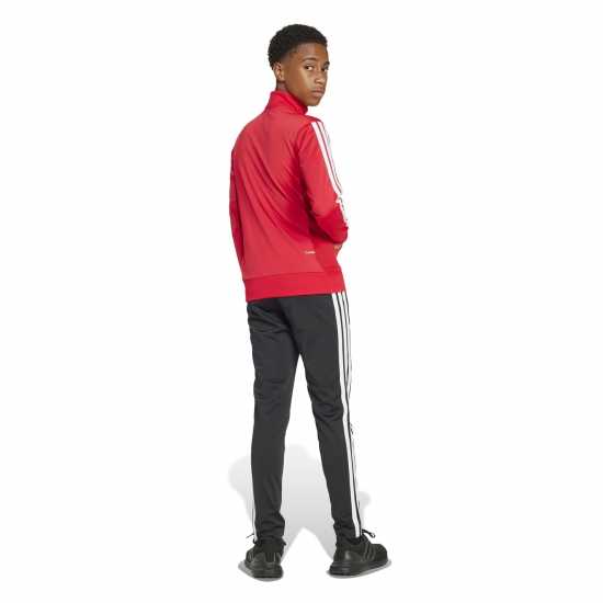 Adidas 3S Essentials Tiberio Tracksuit Червен/Черен Adidas 3S Essentials Tiberio Tracksuit Червен/Черен
