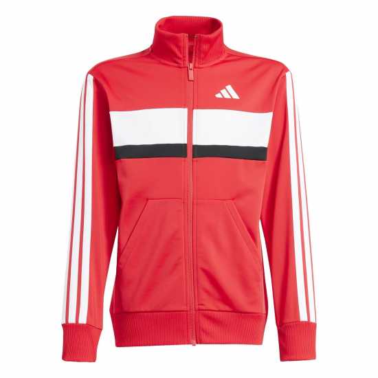 Adidas 3S Essentials Tiberio Tracksuit Червен/Черен Adidas 3S Essentials Tiberio Tracksuit Червен/Черен