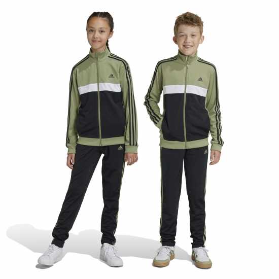 Adidas 3S Essentials Tiberio Tracksuit Tent Green/Blac 
