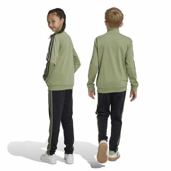 Adidas 3S Essentials Tiberio Tracksuit Tent Green/Blac 