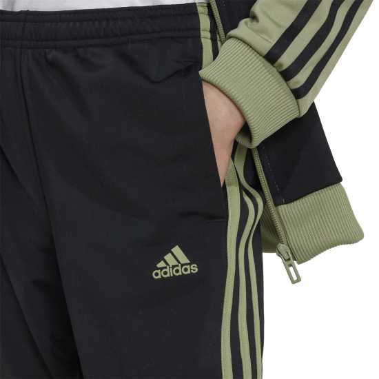 Adidas 3S Essentials Tiberio Tracksuit Tent Green/Blac 