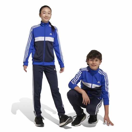 Adidas Essentials Tiberio Tracksuit Синьо Детски спортни екипи