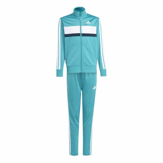 Adidas 3S Essentials Tiberio Tracksuit Зелено/Бяло Adidas 3S Essentials Tiberio Tracksuit Зелено/Бяло