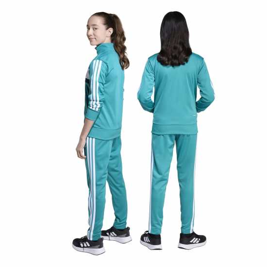 Adidas 3S Essentials Tiberio Tracksuit Зелено/Бяло Adidas 3S Essentials Tiberio Tracksuit Зелено/Бяло