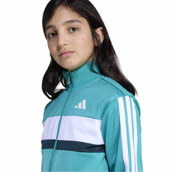 Adidas 3S Essentials Tiberio Tracksuit Зелено/Бяло Adidas 3S Essentials Tiberio Tracksuit Зелено/Бяло