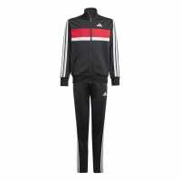 Adidas Essentials Tiberio Tracksuit Черно/Бяло/Рубин 