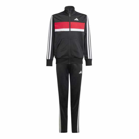 Adidas Essentials Tiberio Tracksuit Черно/Бяло/Рубин 