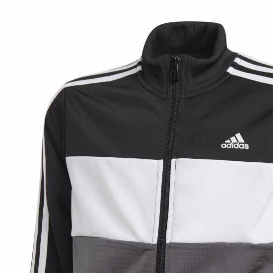 Adidas Essentials Tiberio Tracksuit Черно/Сиво/Бяло Детски спортни екипи