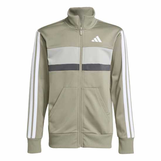 Adidas Essentials Tiberio Tracksuit Шатра Зелено/Бяло Adidas Essentials Tiberio Tracksuit Шатра Зелено/Бяло