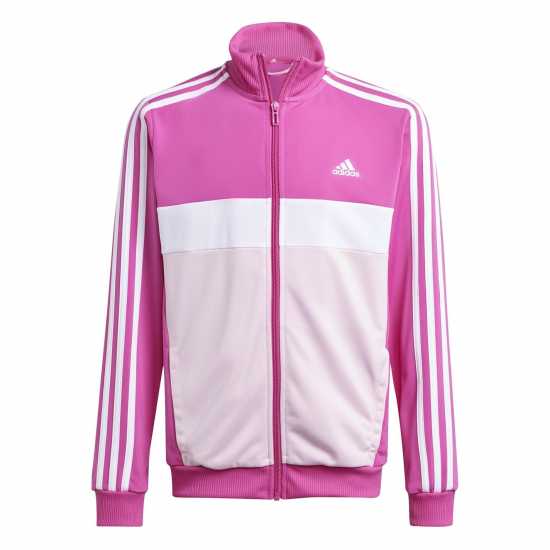 Детски спортни екипи Adidas Essentials Tiberio Tracksuit Полу люцидна Фуч Adidas Essentials Tiberio Tracksuit Полу люцидна Фуч Детски спортни екипи