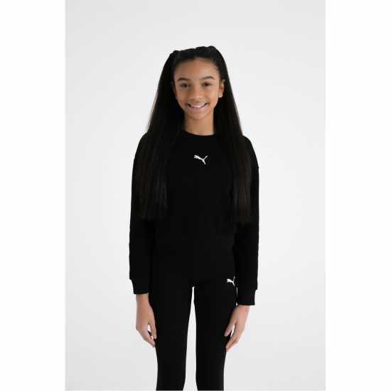 Детски спортни екипи Puma Crew Sweater Leggings Set Junior Girls Puma Crew Sweater Leggings Set Junior Girls Детски спортни екипи