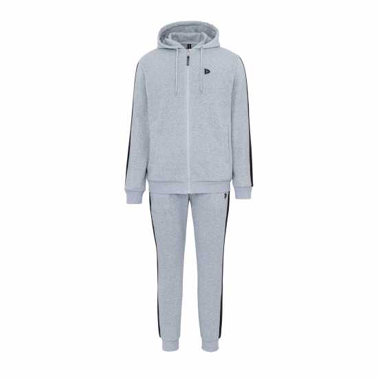 Мъжки спортни екипи в две части Donnay Мъжки Спортен Екип Fleece Tracksuit Mens Сиво/Черно Donnay Мъжки Спортен Екип Fleece Tracksuit Mens Сиво/Черно Мъжки спортни екипи в две части